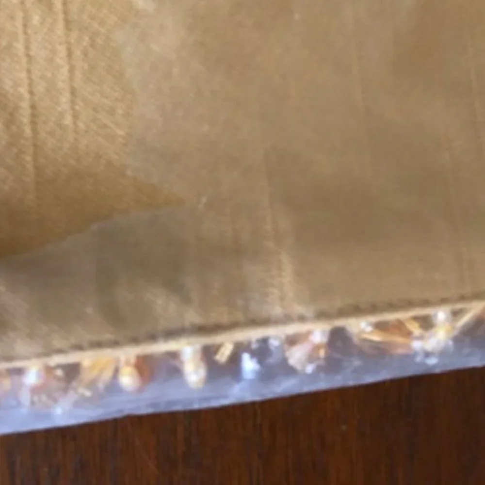 WATERFORD Shanghai Gold Leaf Beaded Place Mats 4